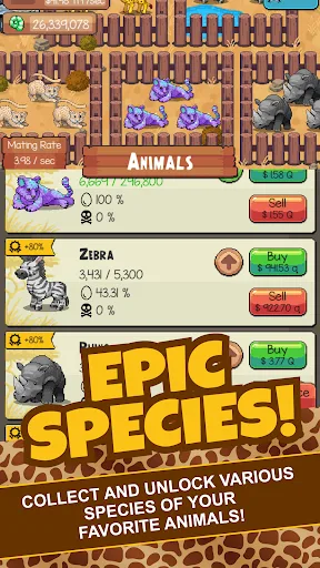 Idle Tap Zoo: Tap, Build & Upg screenshot 2