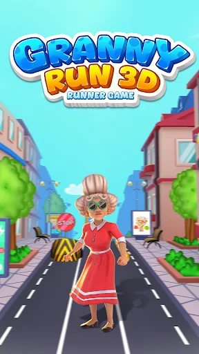 Granny Run 3D runner game screenshot 1