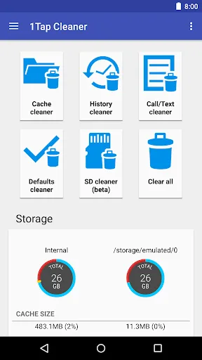 1Tap Cleaner (clear cache) screenshot 1