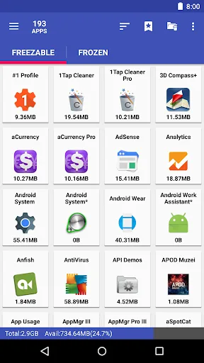 AppMgr III (App 2 SD) screenshot 3