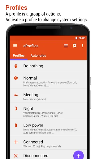 aProfiles - Auto tasks screenshot 1