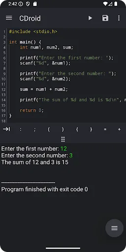 CDroid - Super Fast C Compiler screenshot 1