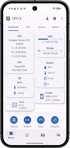 CPU X - Device & System info screenshot 1