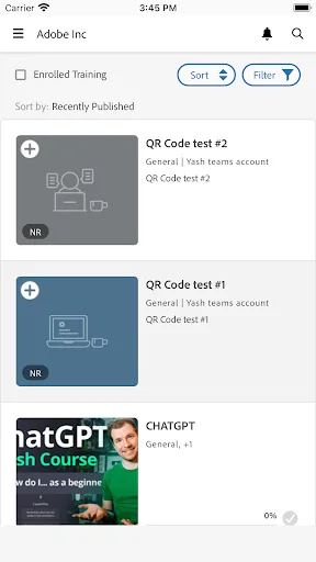 Adobe Learning Manager screenshot 2