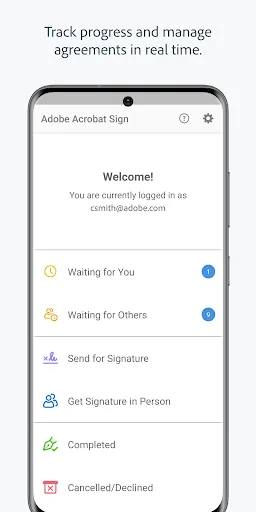 Adobe Acrobat Sign screenshot 1