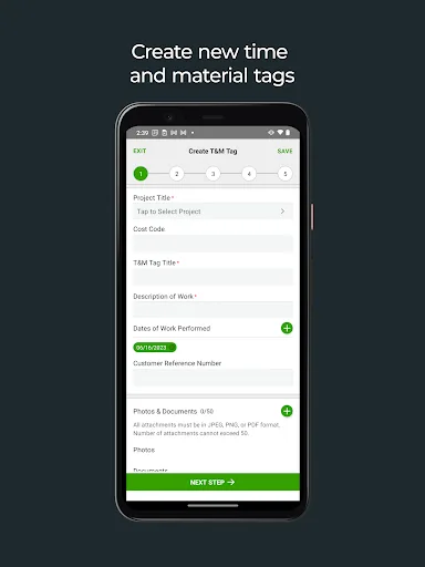 Clearstory: Paperless T&M screenshot 1