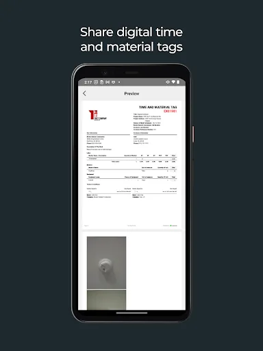 Clearstory: Paperless T&M screenshot 2