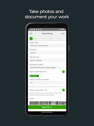 Clearstory: Paperless T&M screenshot 3