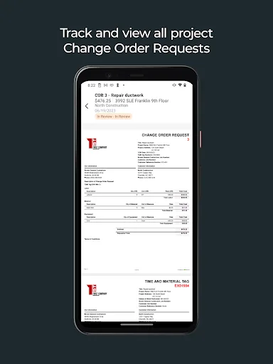 Clearstory: Paperless T&M screenshot 4