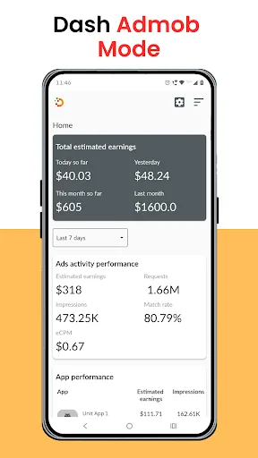 Dash For AdMob screenshot 1