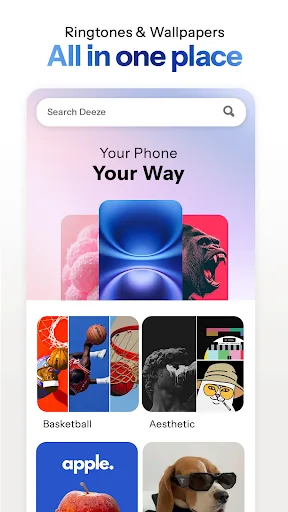 Deeze: Ringtones & Wallpapers screenshot 1