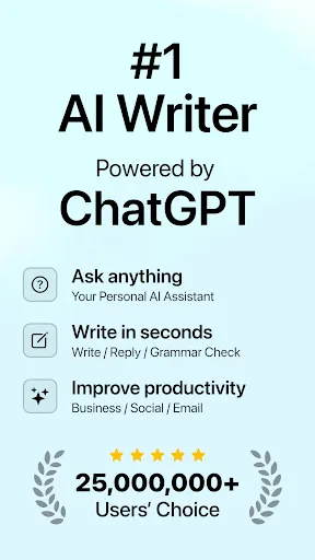 AI Writer: Any Content Writing screenshot 1