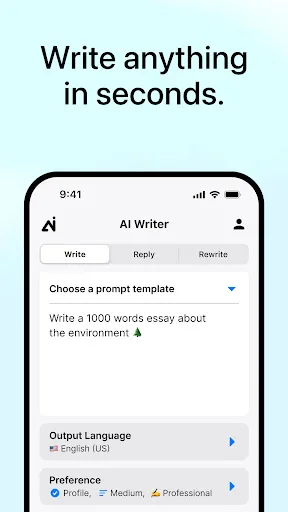 AI Writer: Any Content Writing screenshot 2