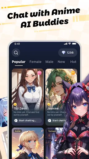 Yummy - Anime AI Chats Await screenshot 2