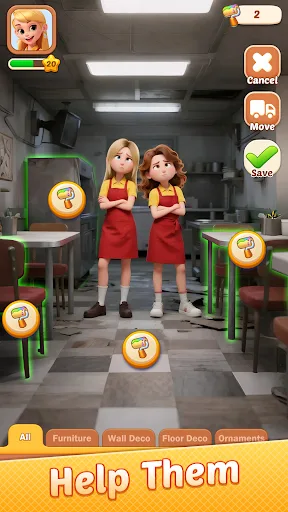 Gossip Girls Restaurant-Merge screenshot 2