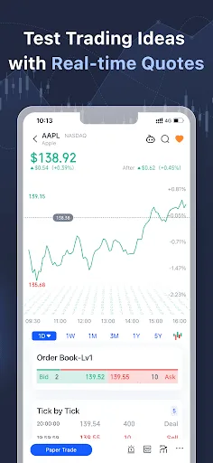 Stock simulator: Paper trading screenshot 3