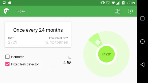 F-gas screenshot 2