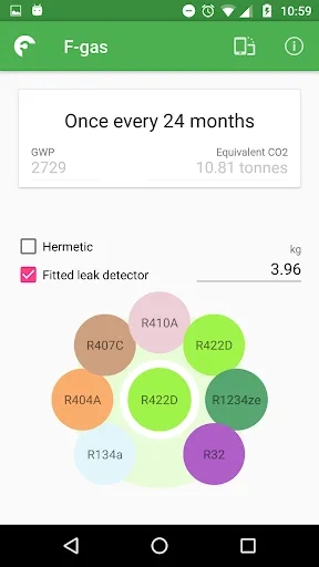 F-gas screenshot 3