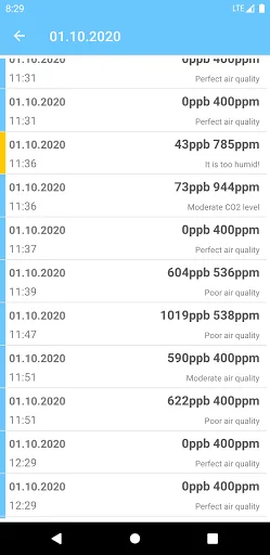 bluSensor screenshot 4