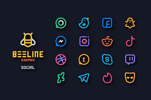BeeLine Icon Pack screenshot 3