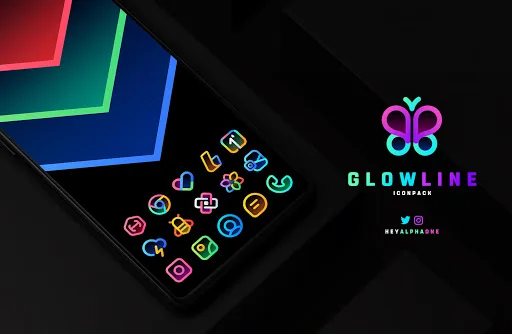 GlowLine Icon Pack screenshot 1