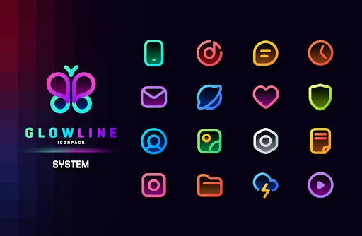 GlowLine Icon Pack screenshot 2