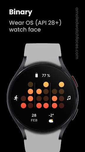 Binary Watch Face screenshot 1