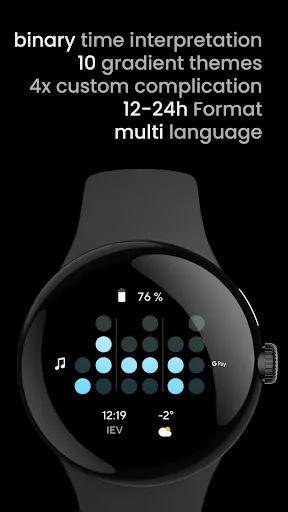 Binary Watch Face screenshot 2