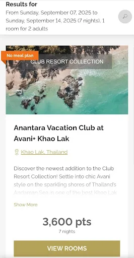Anantara Vacation Club screenshot 4