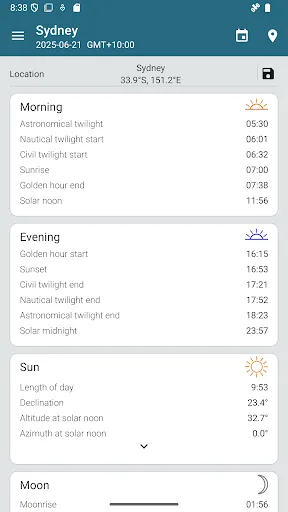Sun Position: Sunrise & Sunset screenshot 3
