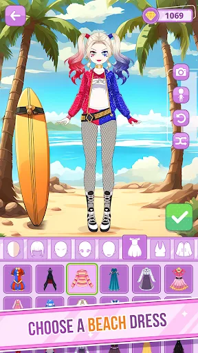 Anime Dress Up Game・Magic Doll screenshot 2