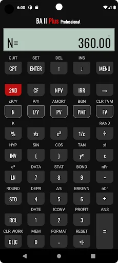 BA II Plus - Professional screenshot 1
