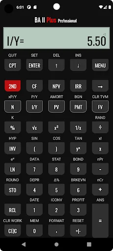BA II Plus - Professional screenshot 2