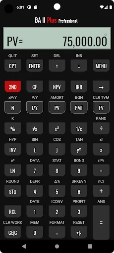 BA II Plus - Professional screenshot 3