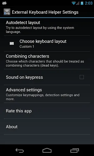 External Keyboard Helper Pro screenshot 1
