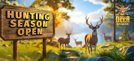 Jungle Deer Hunting Games 3D screenshot 1