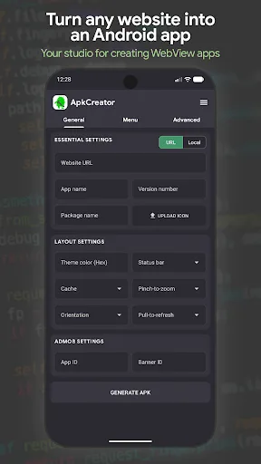 ApkCreator Studio screenshot 1