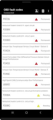 Tor OBD2 Diagnostics screenshot 2