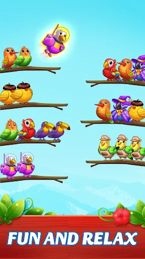 Jungle Bird Sort screenshot 1