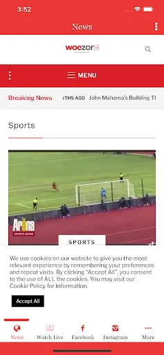 Woezor TV screenshot 2