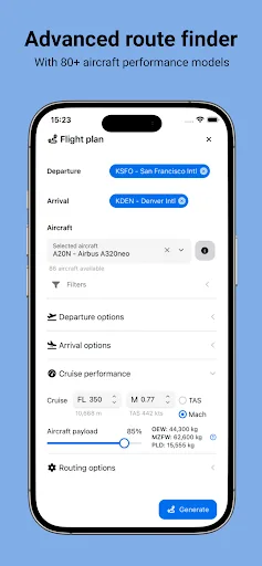 FlyCharts - Sim Flight Planner screenshot 2