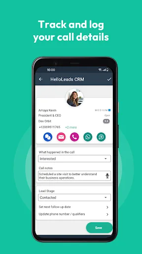HelloLeads CRM - Sales Tracker screenshot 4
