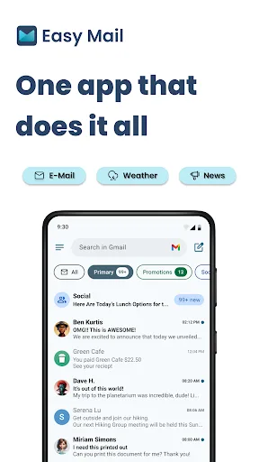 Easy Mail - Email Launcher screenshot 1