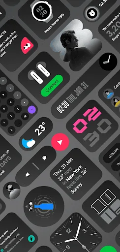 DarkGlass Widgets screenshot 3