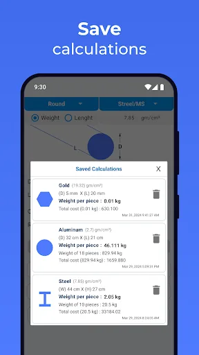 Metal Weight Calculator screenshot 5