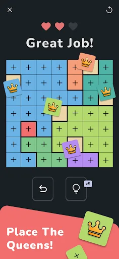 Queens: Logic Puzzle Game screenshot 1