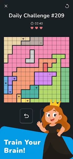 Queens: Logic Puzzle Game screenshot 2