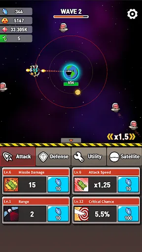 Earth Defense : Idle RPG screenshot 1