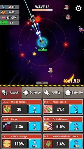 Earth Defense : Idle RPG screenshot 2