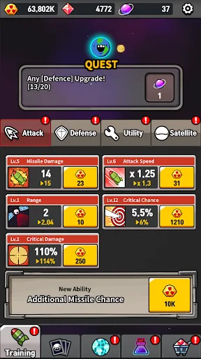 Earth Defense : Idle RPG screenshot 4
